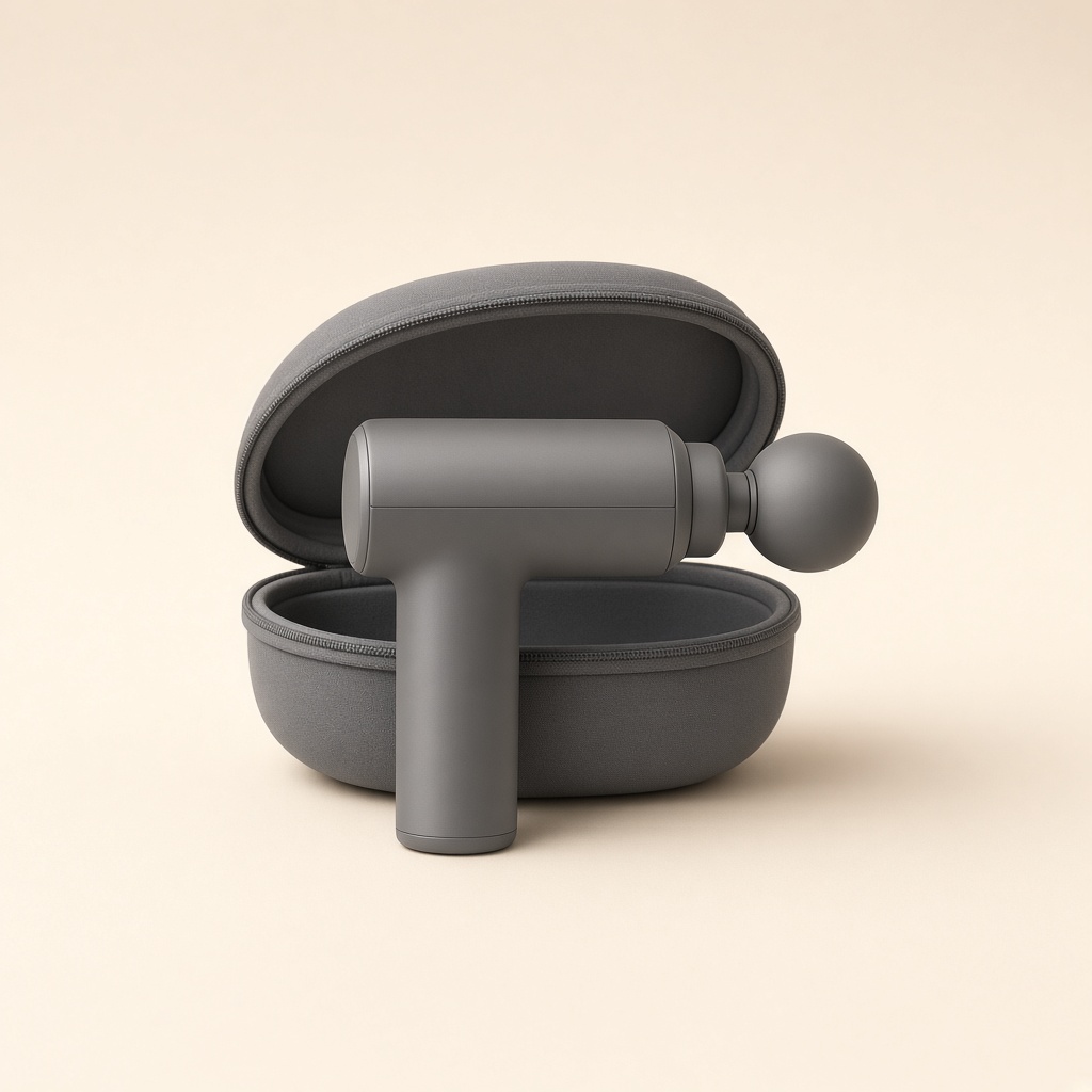 A massage gun or neck massager
