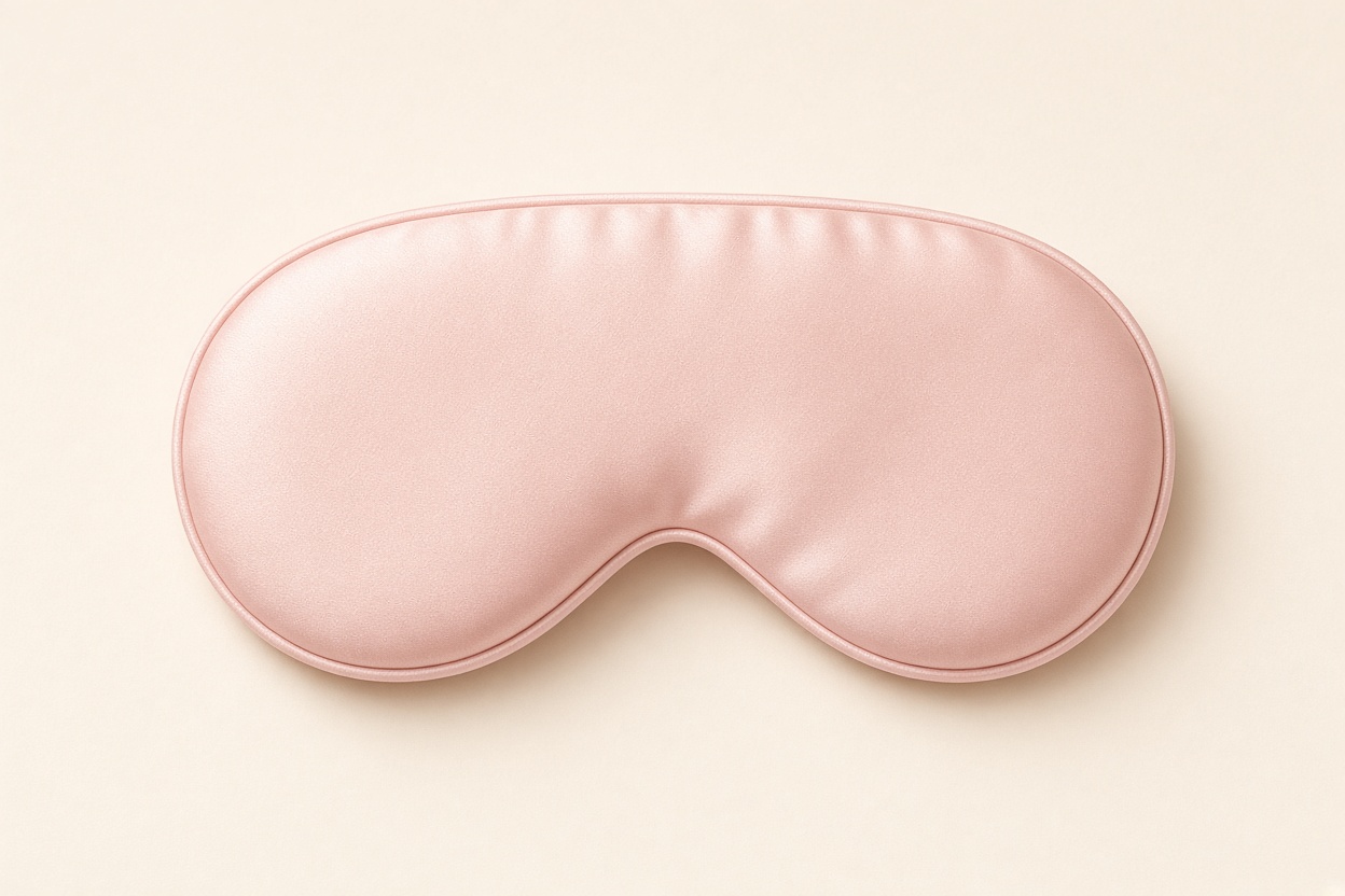 A silk or satin eye mask
