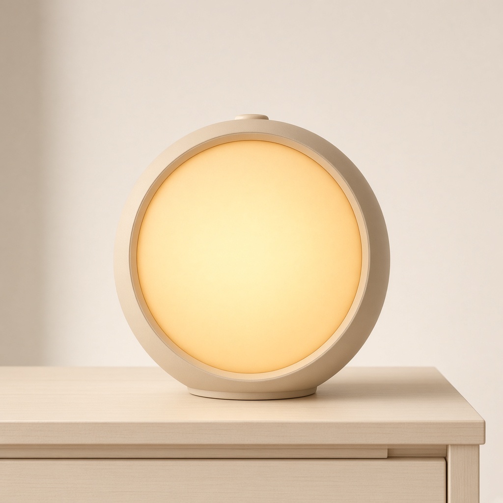 A sunrise alarm clock